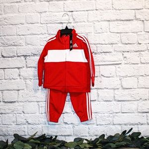 NEW! Adidas red track suite